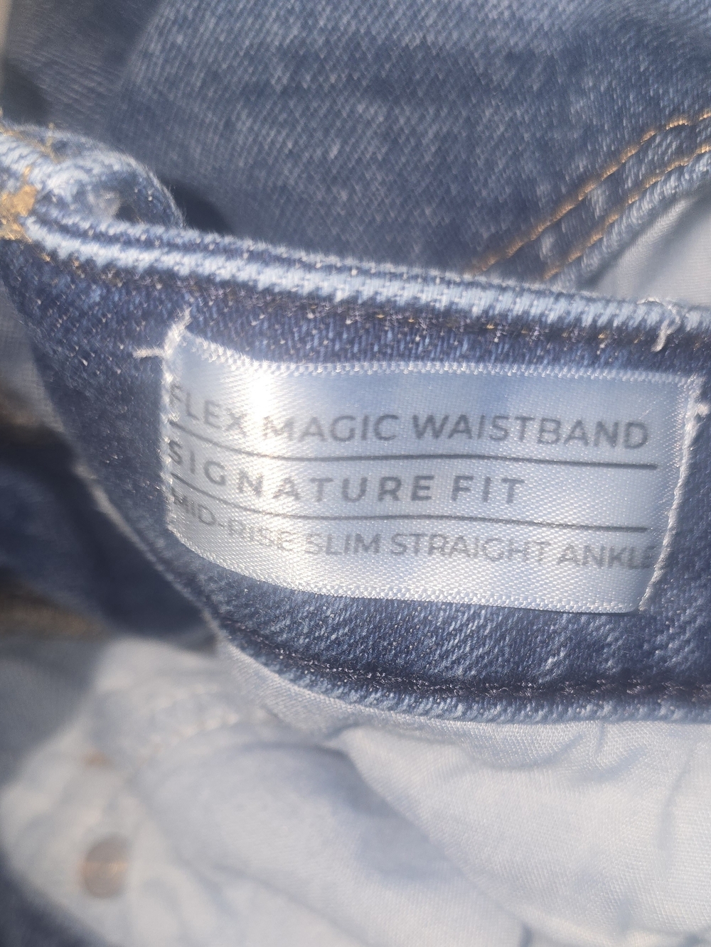 Lane Bryant Size 18 Signature Fit Stonewash Slim Straight Ankle Jeans - Picture 6 of 6